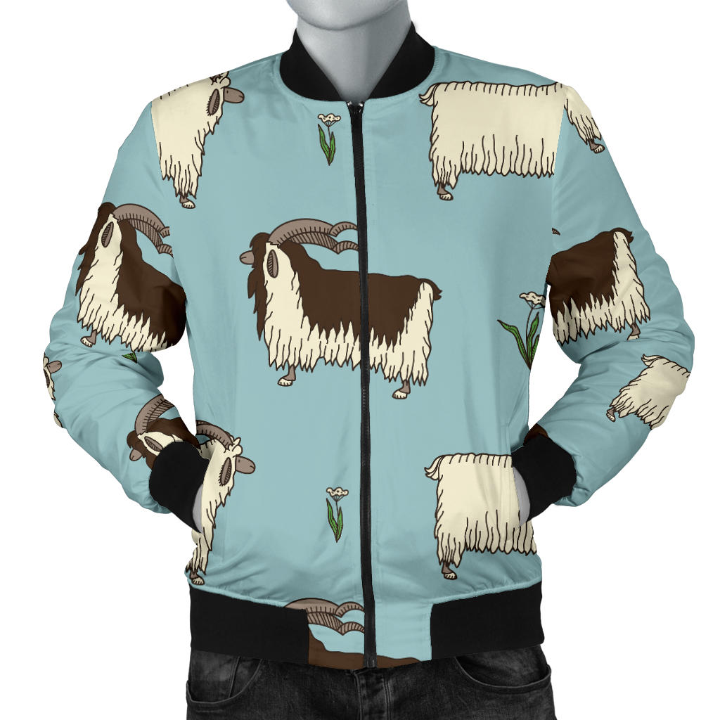 Goat Pattern Print Design 02 Men Bomber Jacket