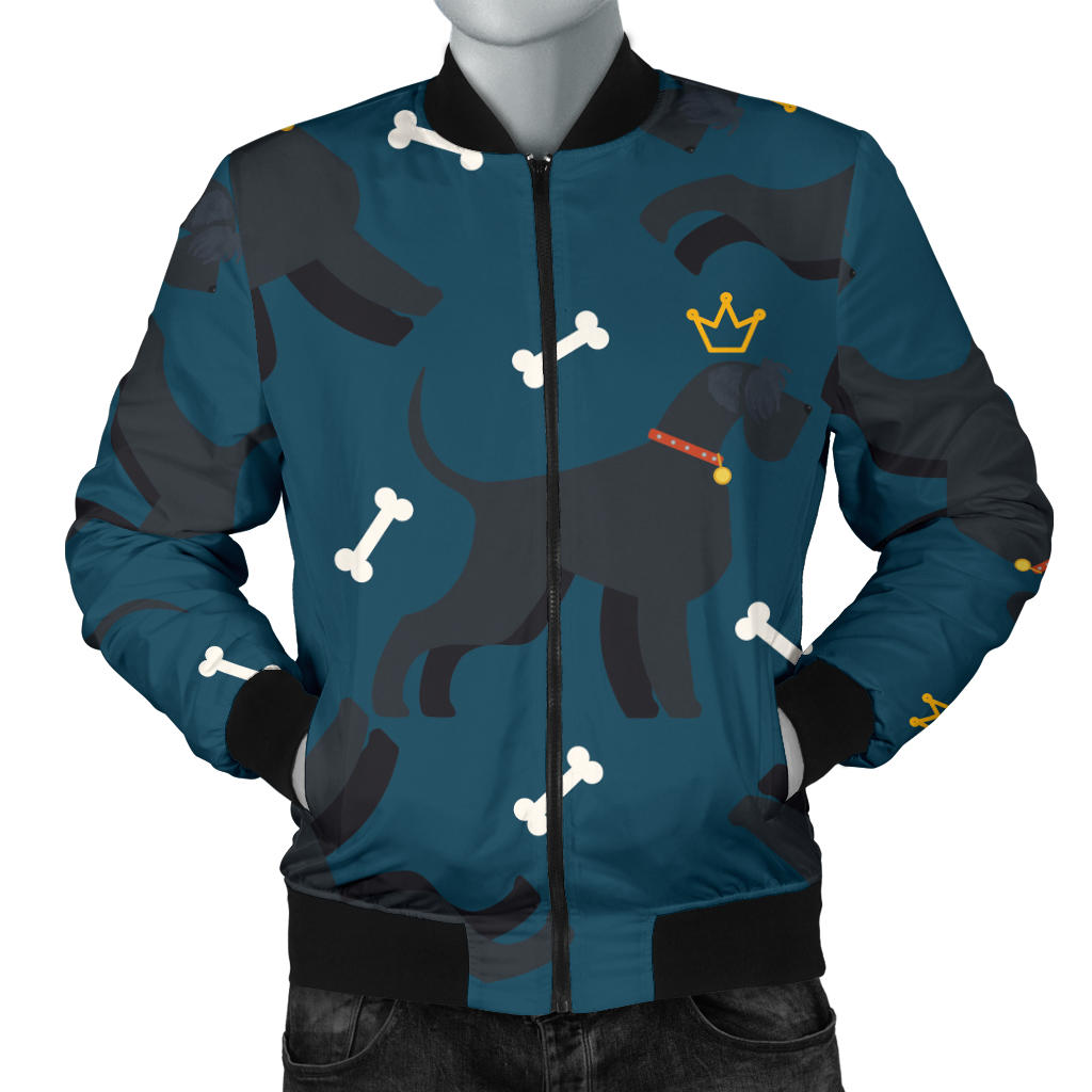 Schnauzers Pattern Print Design A04 Men Bomber Jacket