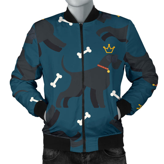 Schnauzers Pattern Print Design A04 Men Bomber Jacket