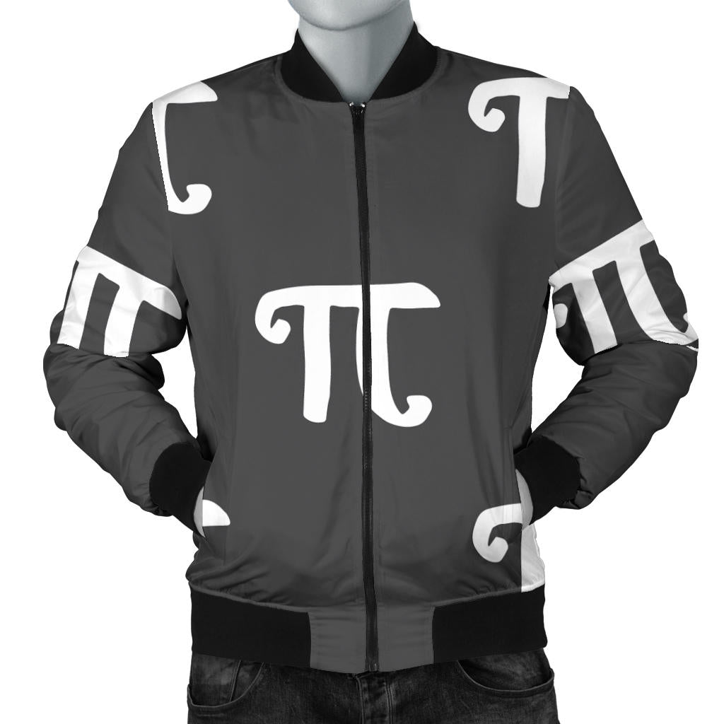 Pi Day Pattern Print Design A01 Men Bomber Jacket