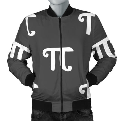 Pi Day Pattern Print Design A01 Men Bomber Jacket