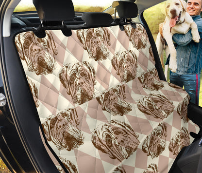 Mastiffs Pattern Print Design 01 Rear Dog Car Seat Cover Hammock