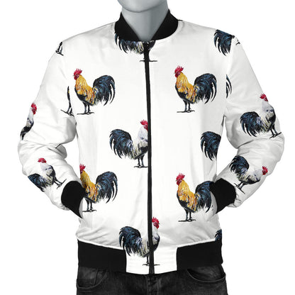 Chicken Pattern Print Design 02 Men Bomber Jacket