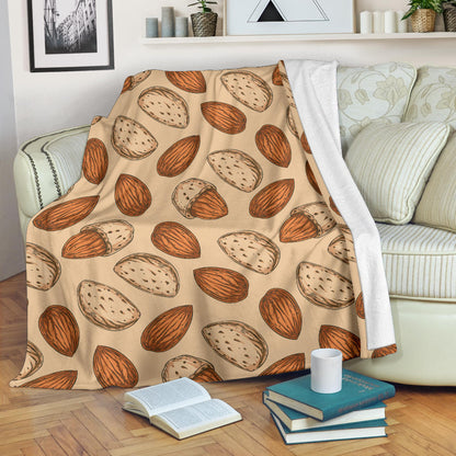 Almond Pattern Print Design 04 Premium Blanket