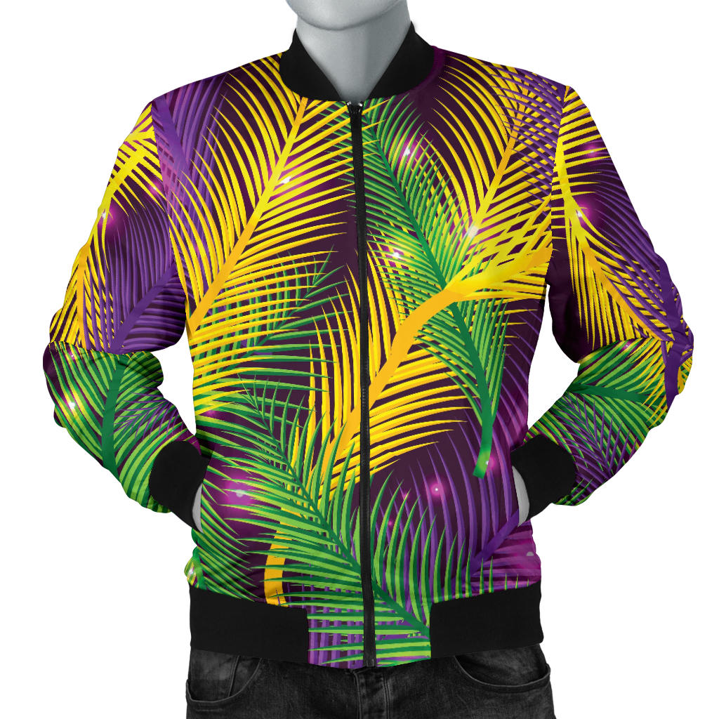Mardi Gras Pattern Print Design 09 Men Bomber Jacket