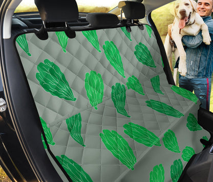 Lettuce Pattern Print Design 02 Rear Dog Car Seat Cover Hammock