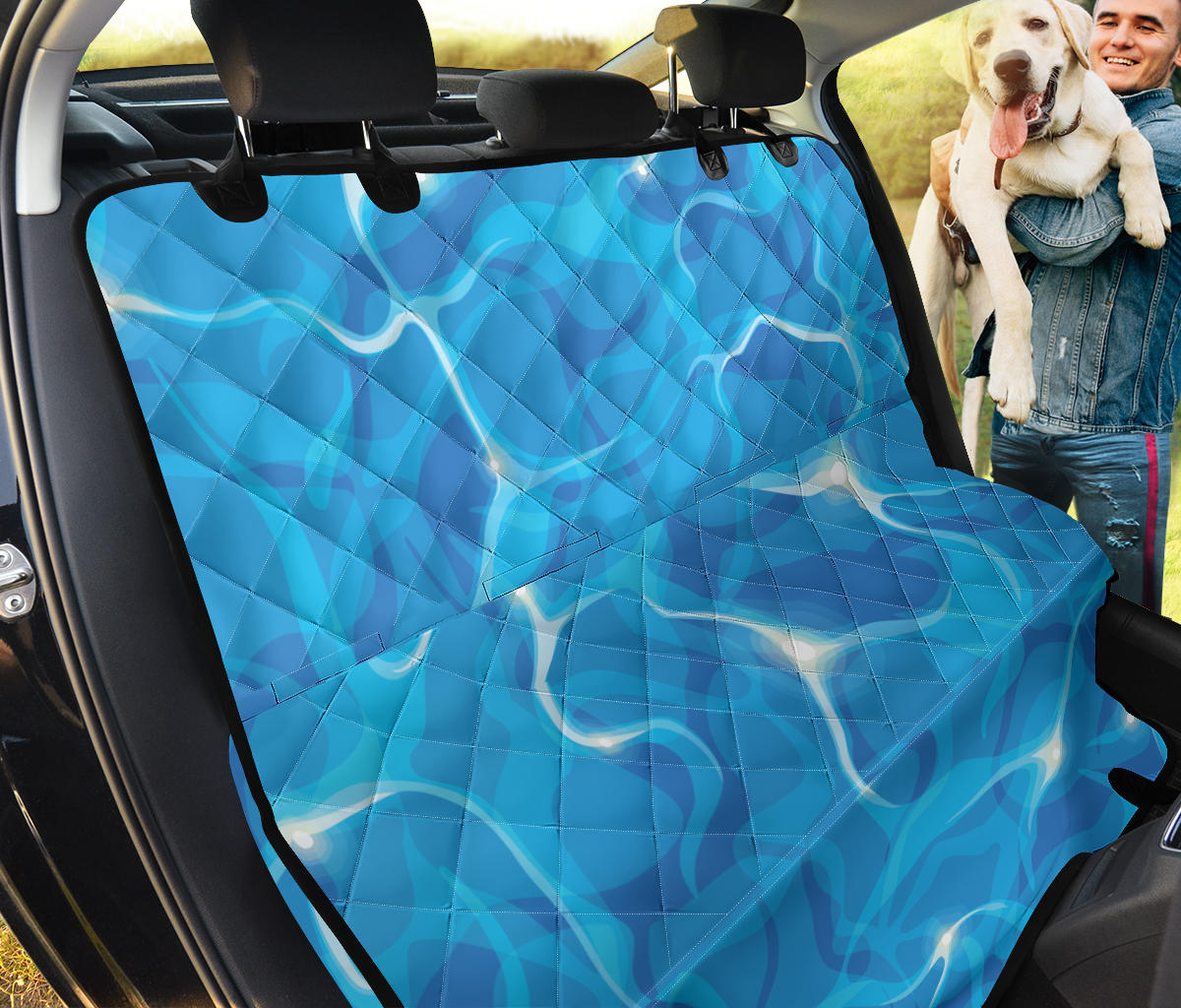 Ocean Reflex Pattern Print Design A02 Rear Dog Car Seat Cover Hammock