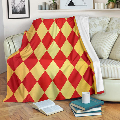 Harlequin Pattern Print Design 03 Premium Blanket