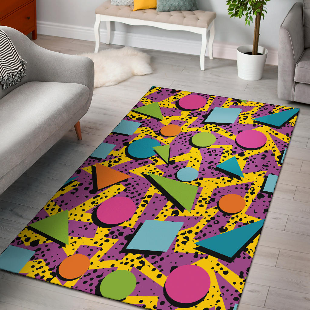 80s Pattern Print Design 1 Area Rug