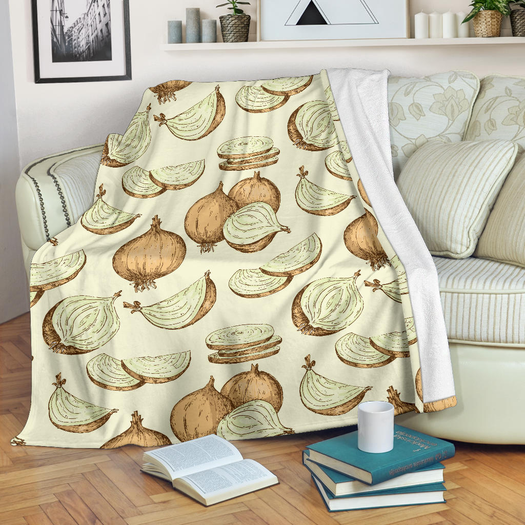 Onion Pattern Print Design A02 Premium Blanket