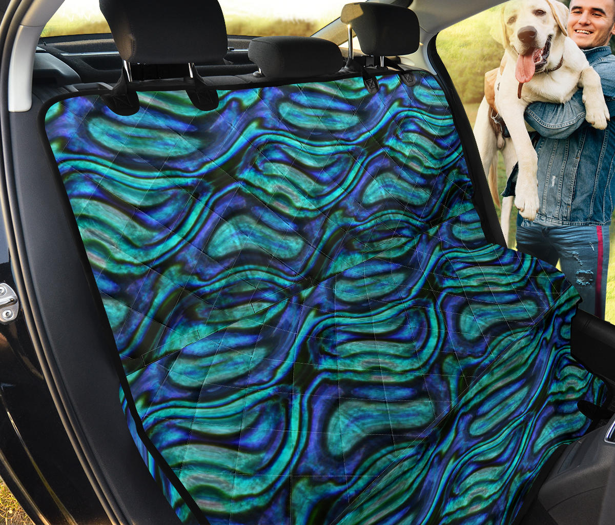Abalone Pattern Print Design 02 Rear Dog Car Seat Cover Hammock