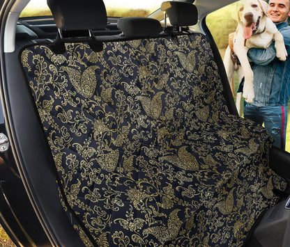 Brocade Pattern Print Design 04 Rear Dog Car Seat Cover Hammock
