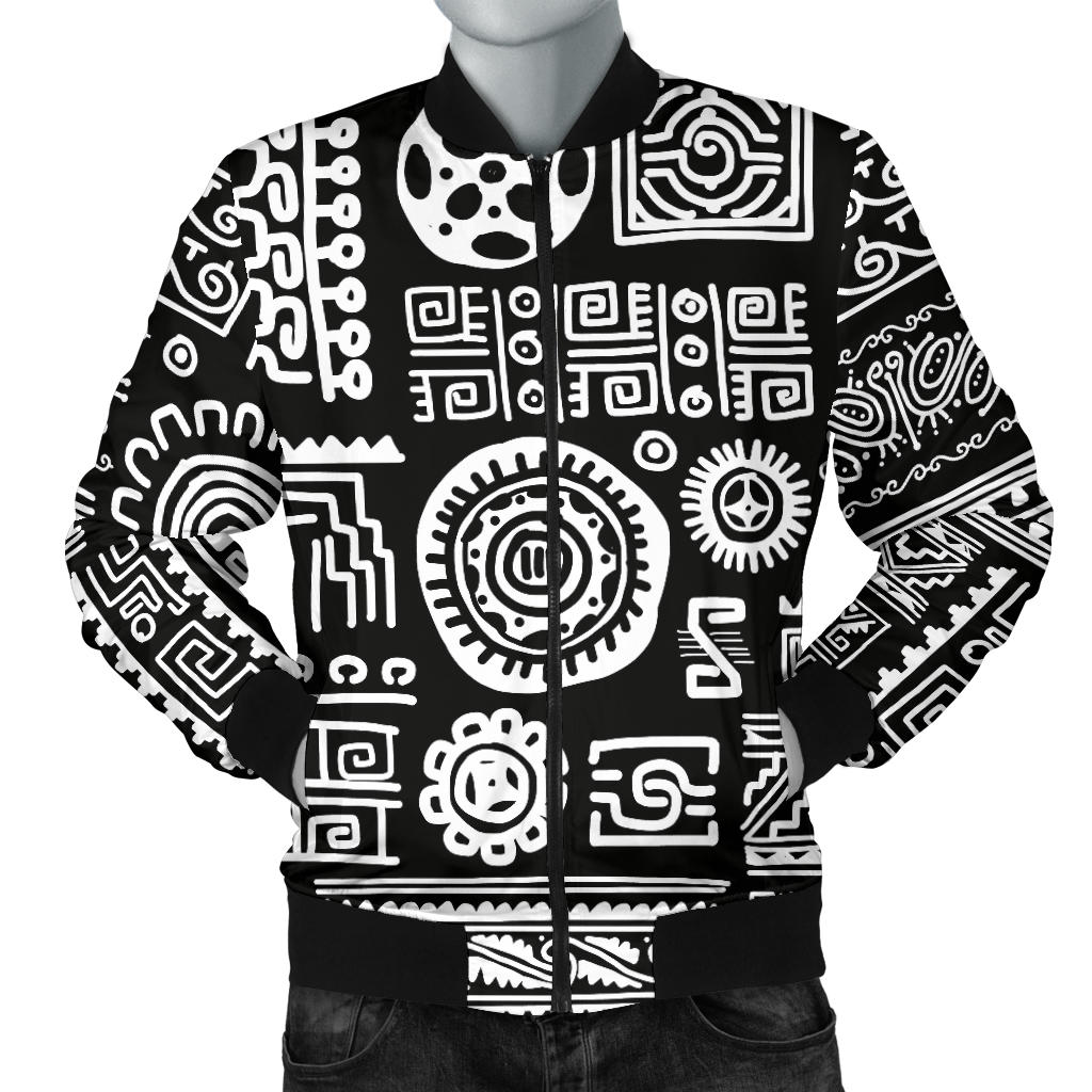 Polynesian Pattern Print Design A02 Men Bomber Jacket