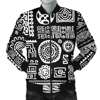 Polynesian Pattern Print Design A02 Men Bomber Jacket