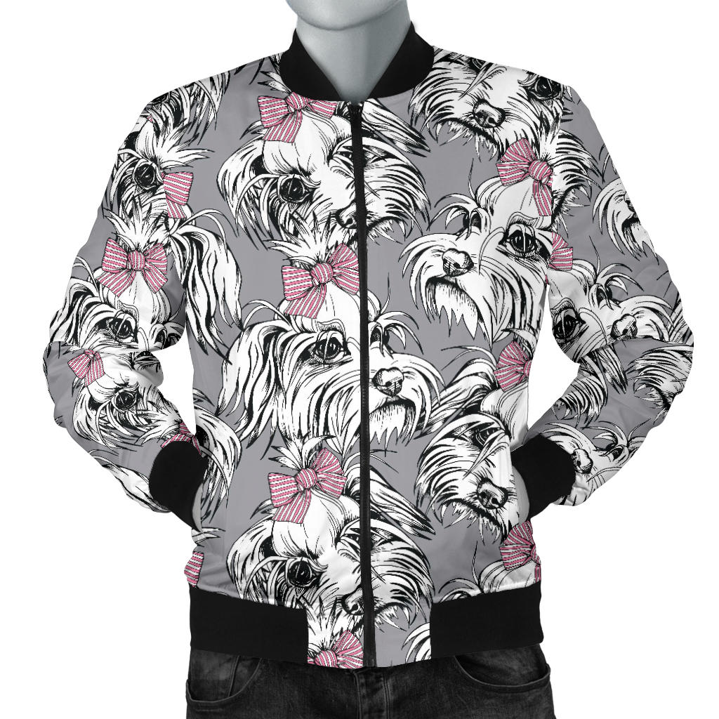 Maltese Pattern Print Design 01 Men Bomber Jacket
