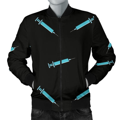 Phlebotomist Pattern Print Design A04 Men Bomber Jacket