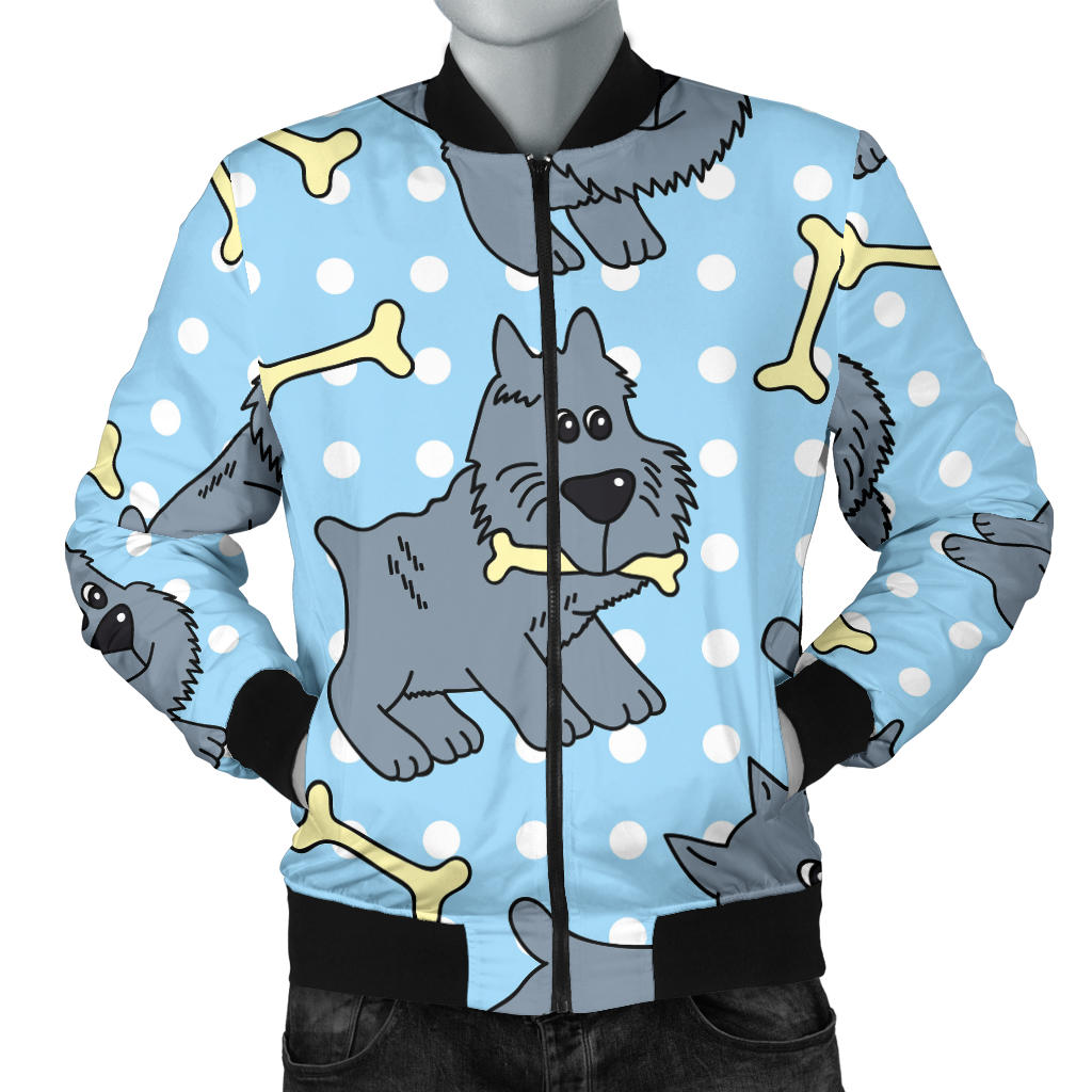 Schnauzers Pattern Print Design A02 Men Bomber Jacket
