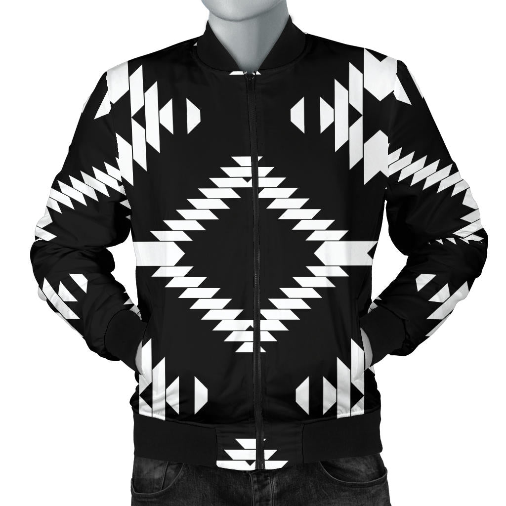 Native Pattern Print Design A04 Men Bomber Jacket