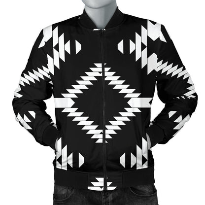 Native Pattern Print Design A04 Men Bomber Jacket
