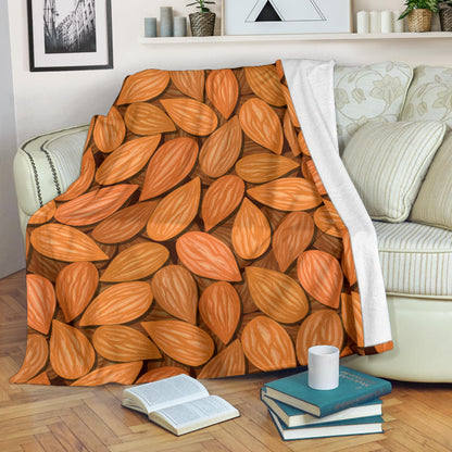 Almond Pattern Print Design 01 Premium Blanket