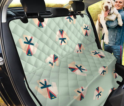 Karate Pattern Print Design 02 Rear Dog Car Seat Cover Hammock