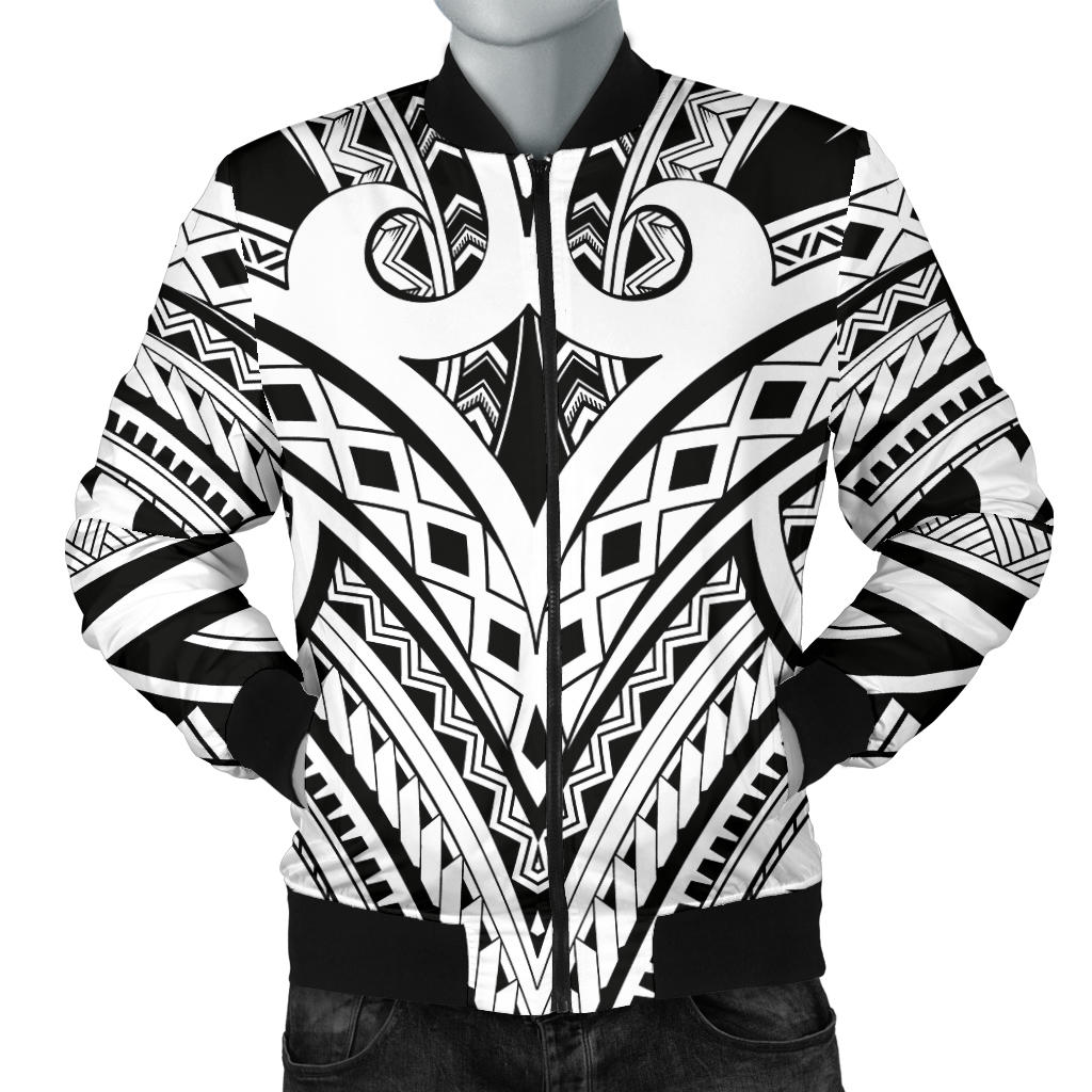 Maori Pattern Print Design 06 Men Bomber Jacket