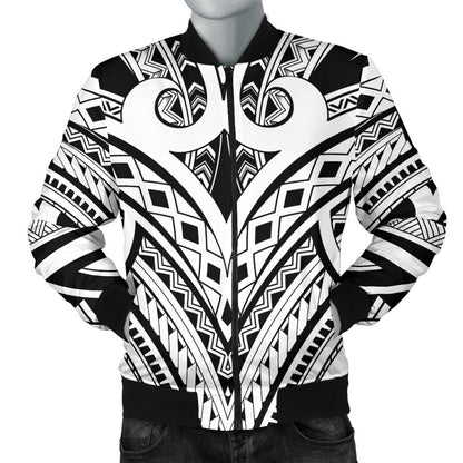 Maori Pattern Print Design 06 Men Bomber Jacket