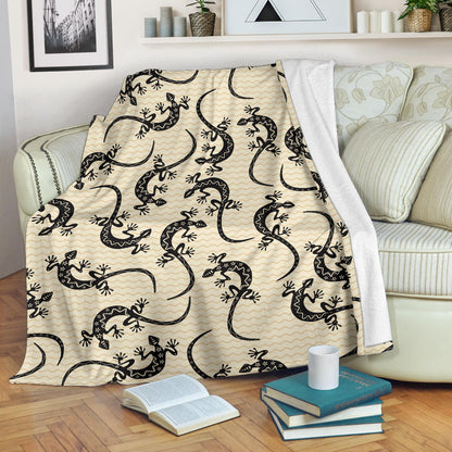 lizard Pattern Print Design 02 Premium Blanket
