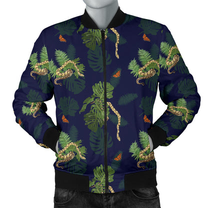 Boa Pattern Print Design 02 Men Bomber Jacket