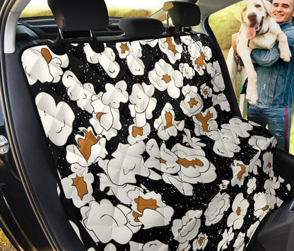 Popcorn Pattern Print Design A02 Rear Dog Car Seat Cover Hammock