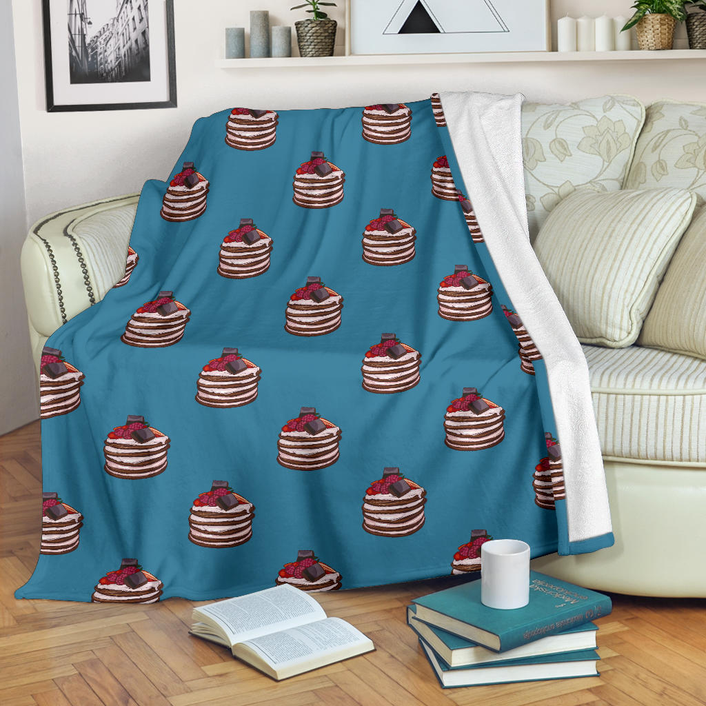 Pancake Pattern Print Design A03 Premium Blanket