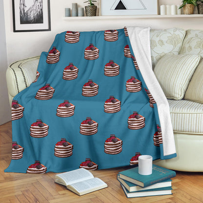 Pancake Pattern Print Design A03 Premium Blanket
