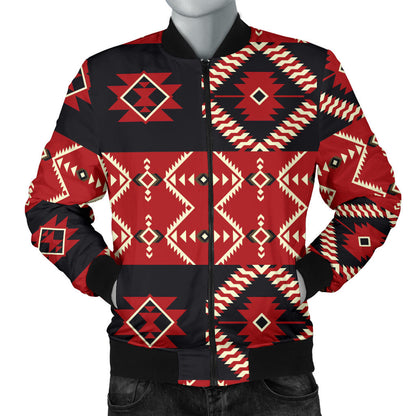 Navajo Pattern Print Design A05 Men Bomber Jacket