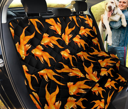 Goldfish Pattern Print Design 03 Rear Dog Car Seat Cover Hammock