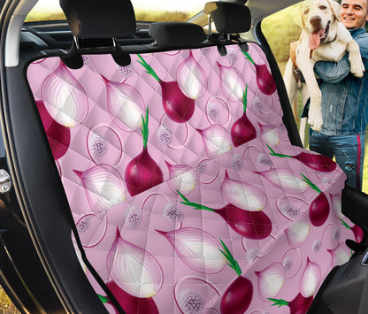 Onion Pattern Print Design A01 Rear Dog Car Seat Cover Hammock