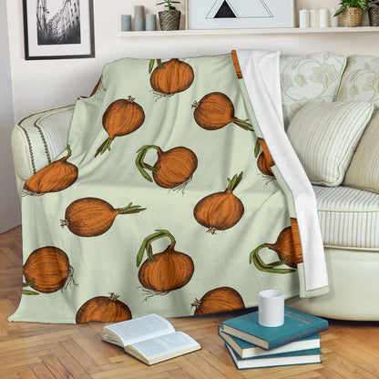 Onion Pattern Print Design A05 Premium Blanket