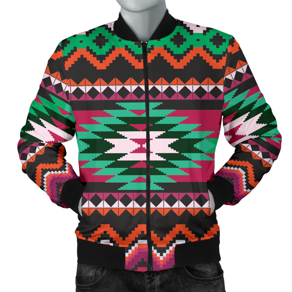 Mexican Pattern Print Design 01 Men Bomber Jacket