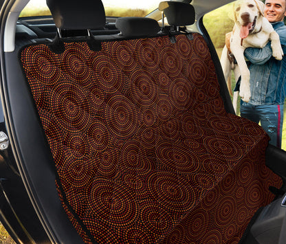 Aboriginal Pattern Print Design 02 Rear Dog Car Seat Cover Hammock