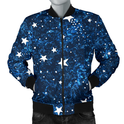 Cosmic Pattern Print Design 05 Men Bomber Jacket