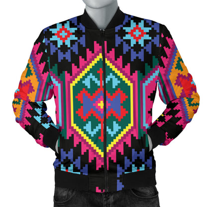 Mexican Pattern Print Design 02 Men Bomber Jacket