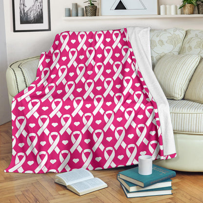 Breast cancer Pattern Print Design 05 Premium Blanket