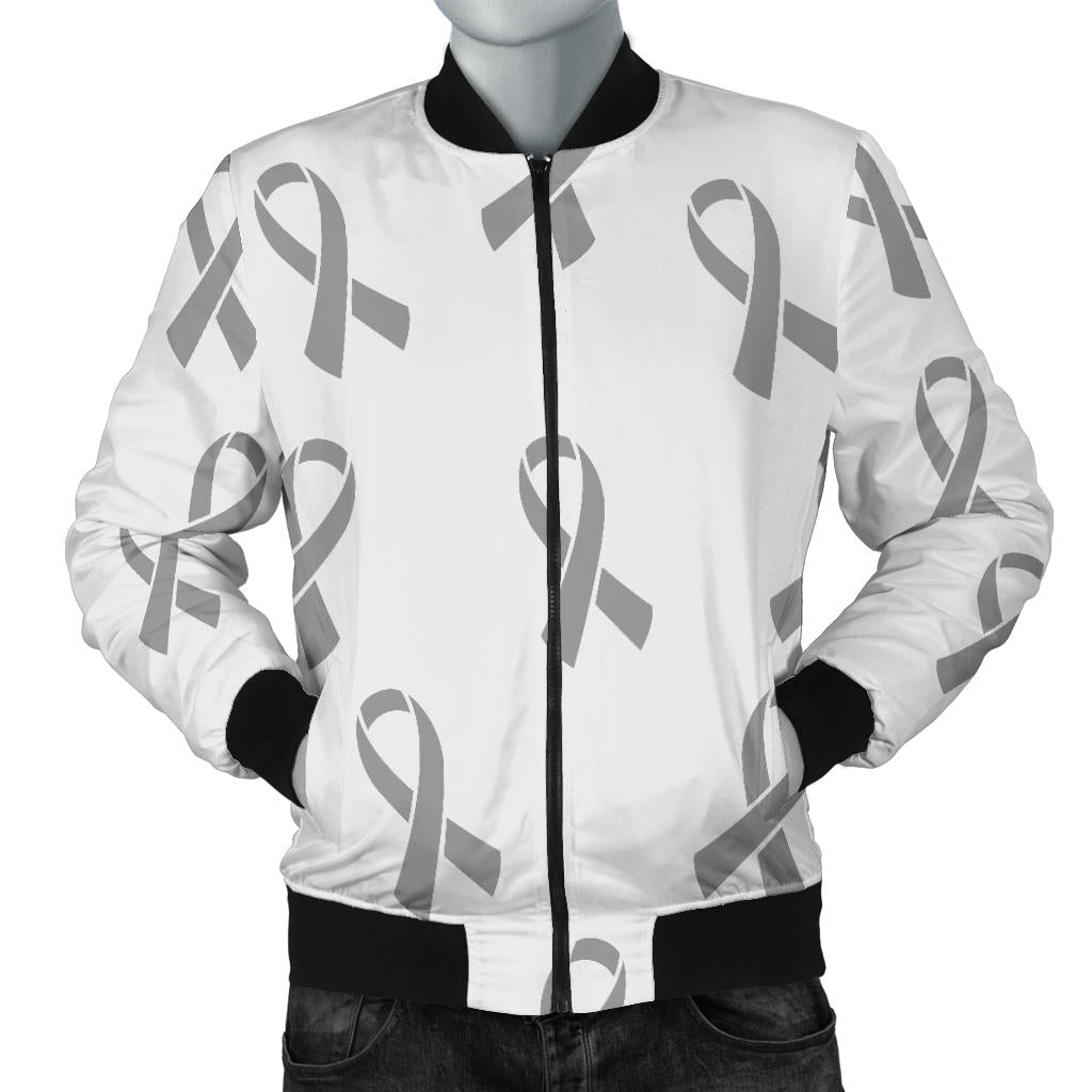 Brain cancer Pattern Print Design 01 Men Bomber Jacket