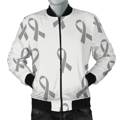 Brain cancer Pattern Print Design 01 Men Bomber Jacket