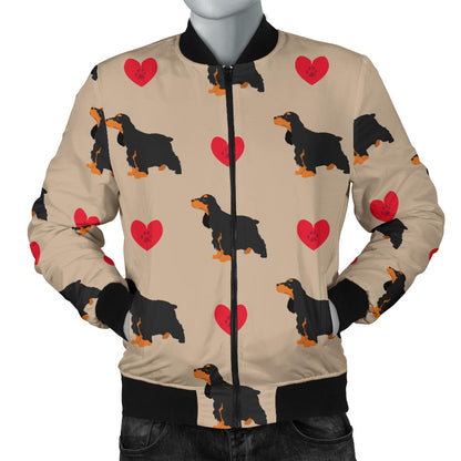 Cocker Pattern Print Design 02 Men Bomber Jacket