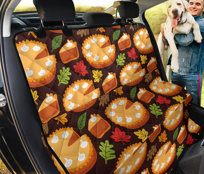 Pie Pattern Print Design A03 Rear Dog Car Seat Cover Hammock