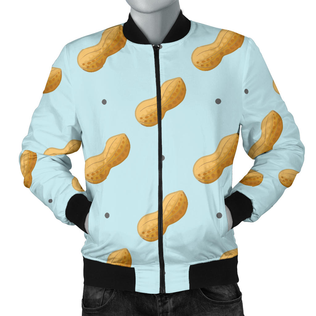 Peanut Pattern Print Design A03 Men Bomber Jacket