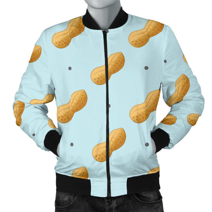 Peanut Pattern Print Design A03 Men Bomber Jacket