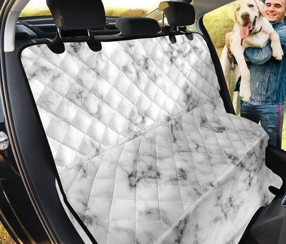 Marble Pattern Print Design 01 Rear Dog Car Seat Cover Hammock