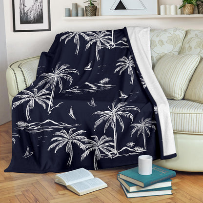 Pacific island Pattern Print Design A02 Premium Blanket