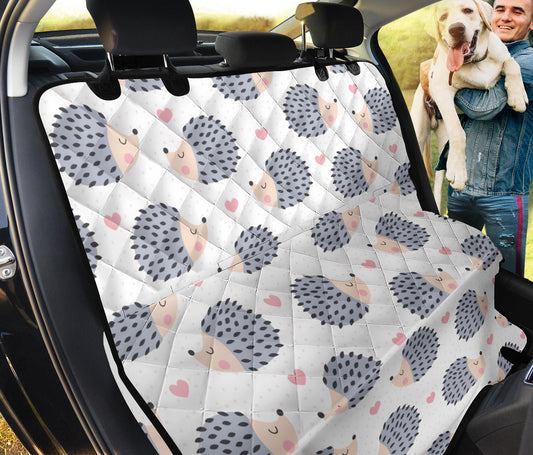 Hedgehog Baby Pattern Print Design 03 Rear Dog Car Seat Cover Hammock